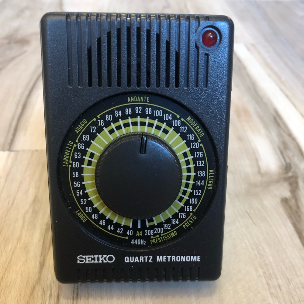 Seiko Quartz Metronome Model SQM-358 Portable 9V Battery Powered